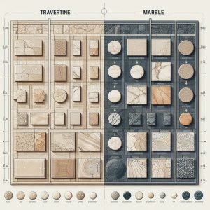 تفاوت سنگ تراورتن و مرمریت